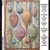 Rustic Boho Chic Holiday Ornaments EA1R Decoupage Tissuepapier