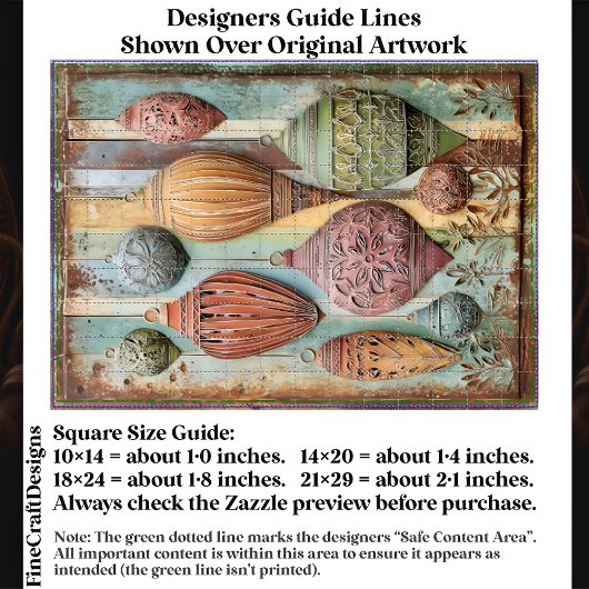 Rustic Boho Chic Holiday Ornaments EA1R Decoupage Tissuepapier