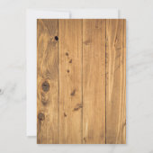 Rustic Boho Chic Sunflower Cross Weddenschap Kaart (Achterkant)