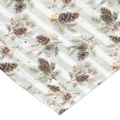 Rustic Boho Christmas Pine Farmhouse Pattern Korte Tafelloper (Hoek)