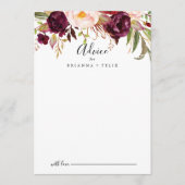 Rustic Boho Colorful Floral Wedding Advieskaart (Voorkant)