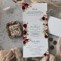 Rustic Boho Colorful Floral Wedding