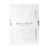 Rustic Boho Colorful Floral Wedding Invitation Uitnodigingen Wikkel (Voorkant Voorbeeld)