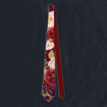 Rustic Boho Colorful Floral Wedding Stropdas<br><div class="desc">Deze bijtende boho kleurrijke florale bruiloft stropdas is een perfect cadeau voor een moderne bruiloft. Het ontwerp is voorzien van roze,  paarse,  rode en bogundy waterverf pinda's die zich groepeert in elegante bouquets met groen bladeren,  die de natuur inspireren.</div>