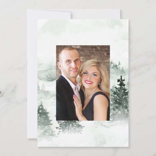 Rustic Boho Cotton and Eucalyptus Boho Wedding Kaart (Achterkant)