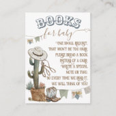 Rustic Boho Country Boy Shower-boeken voor baby Informatiekaartje (Voorkant)