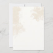 Rustic Boho Daisy Wedding Kaart (Achterkant)