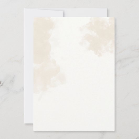 Rustic Boho Daisy Wedding Kaart (Achterkant)