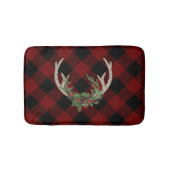 Rustic Boho Deer Antlers | kersttouw Badmat (Voorkant)