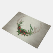 Rustic Boho Deer Antlers | kersttouw Deurmat (Schuin)