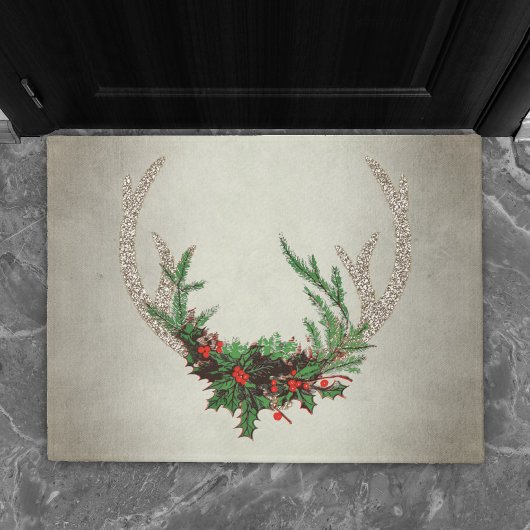 Rustic Boho Deer Antlers | kersttouw Deurmat