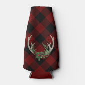 Rustic Boho Deer Antlers | kersttouw Flesjeskoeler (Voorkant)