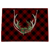 Rustic Boho Deer Antlers | kersttouw Groot Cadeauzakje (Voorkant)