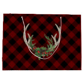 Rustic Boho Deer Antlers | kersttouw Groot Cadeauzakje (Achterkant)