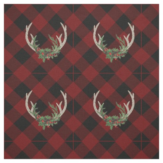 Rustic Boho Deer Antlers | kersttouw Stof (Swatch)
