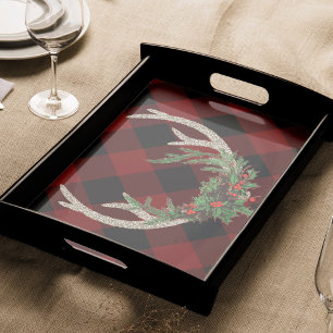 Rustic Boho Deer Antlers   kersttouw Tissuepapier