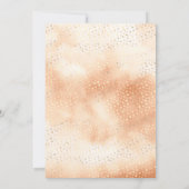 Rustic Boho Earthy Floral Moon Baby shower Kaart (Achterkant)