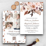 Rustic Boho Earthy Ivory Floral QR Code Weddenscha Kaart<br><div class="desc">Verrijk je gasten met deze elegante huwelijksuitnodiging met mooie bloemen en moderne typografie met QR-code voor online RSVP. Voeg eenvoudig uw gebeurtenisdetails op deze makkelijk te gebruiken sjabloon toe en voeg deze kaart met uw favoriete foto's toe om het een unieke gepersonaliseerde één-van-een-soort uitnodiging te maken.</div>