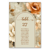 Rustic Boho Earthy Rusty Ivory Sage Floral Wedding Kaart (Achterkant)