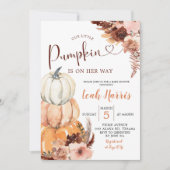 Rustic Boho Een kleine pompoen op weg naar Invitat Kaart (Voorkant)