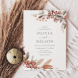 Rustic Boho Fall Wedding Kaart<br><div class="desc">Rustieke Boho Fall Wedding Invitation Bekijk bijpassend collectie in Niche en Nest Store</div>
