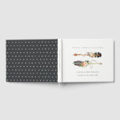 Rustic Boho Feather Floral Arrow Vrijgezellenfeest Gastenboek (Volledig)