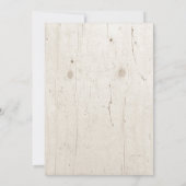 Rustic Boho Floral Antlers Hood Weddenschap Kaart (Achterkant)