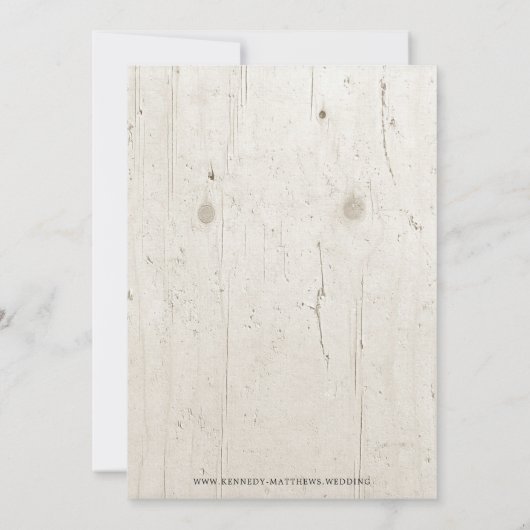 Rustic Boho Floral Antlers Vrijgezellenfeest Kaart (Achterkant)