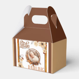 Rustic Boho Floral Baby shower Bedankdoosjes