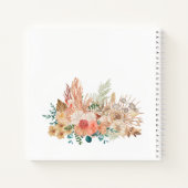 Rustic Boho Floral Baby shower Guest Notitieboek (Achterkant)