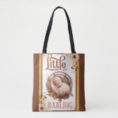 Rustic Boho Floral Baby shower Tote Bag (Voorkant)