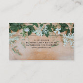 Rustic Boho Floral Custom Visitekaartje (Achterkant)
