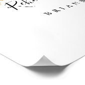 Rustic Boho Floral Rehearsal Dinner Welcome Sign Poster (Hoek)