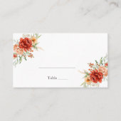 Rustic Boho Floral Wedding Place Card Plaatskaartje (Voorkant)