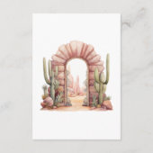 Rustic Boho Floral Westerne bruiloft Gastgegevens Informatiekaartje (Achterkant)