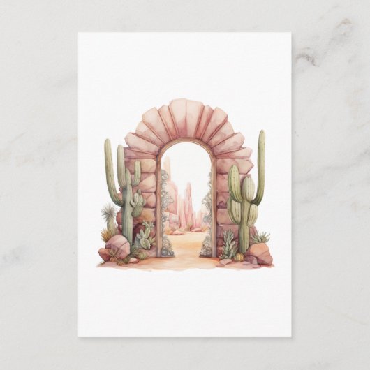 Rustic Boho Floral Westerne bruiloft Gastgegevens Informatiekaartje (Achterkant)