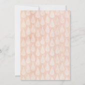 Rustic Boho Floral Wreath Baby Shower Invitations Kaart (Achterkant)