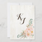 Rustic Boho Floral Wreath Vrijgezellenfeest Kaart (Achterkant)