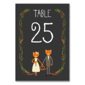 Rustic Boho Forest Cats Wedding Invitation Kaart (Voorkant)