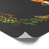 Rustic Boho Forest Cats Wedding Invitation Poster (Hoek)