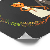 Rustic Boho Forest Cats Wedding Invitation Poster (Hoek)