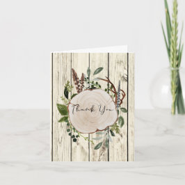 Rustic Boho Greenery Hartelijk dank