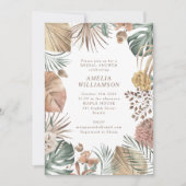 Rustic Boho Greenery Stylish Autumn Vrijgezellenfe Kaart (Voorkant)