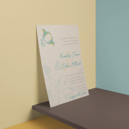 Rustic Boho Hummingbird Kiss Love BirdWedding Kaart