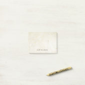 Rustic Boho Jouw naam toevoegen Post-it® Notes (Op bureau)