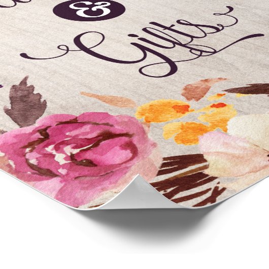 Rustic Boho Kaarten & Gifts Vrijgezellenfeest Deco Poster (Hoek)