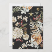 Rustic Boho Kerstmis Feestdagenkaart (Achterkant)