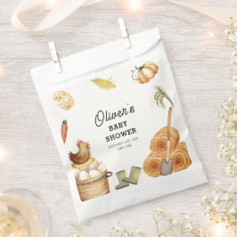 Rustic Boho Lokaal geteeld Boerderij Kip Baby show Bedankzakje