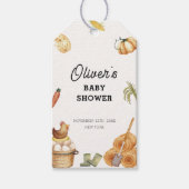 Rustic Boho Lokaal geteeld Boerderij Kip Baby show Cadeaulabel (Voorkant)