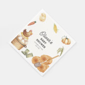 Rustic Boho Lokaal geteeld Boerderij Kip Baby show Servet (Hoek)